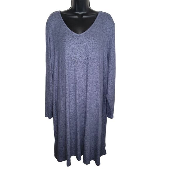 Studio 1886 heathered criss cross back a-line tunic dress 3x - Picture 1 of 6